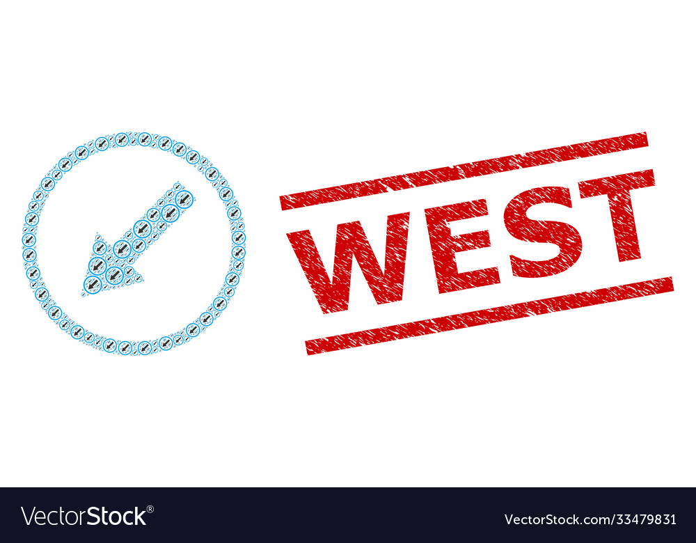 Down-left rounded arrow recursion composition vector image Down-left rounded arrow recursion composition
