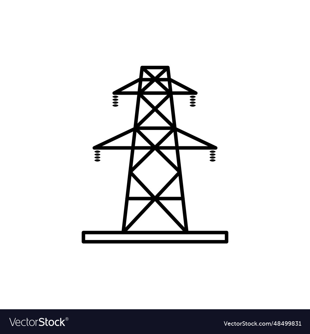 Electrical tower icon Royalty Free Vector Image