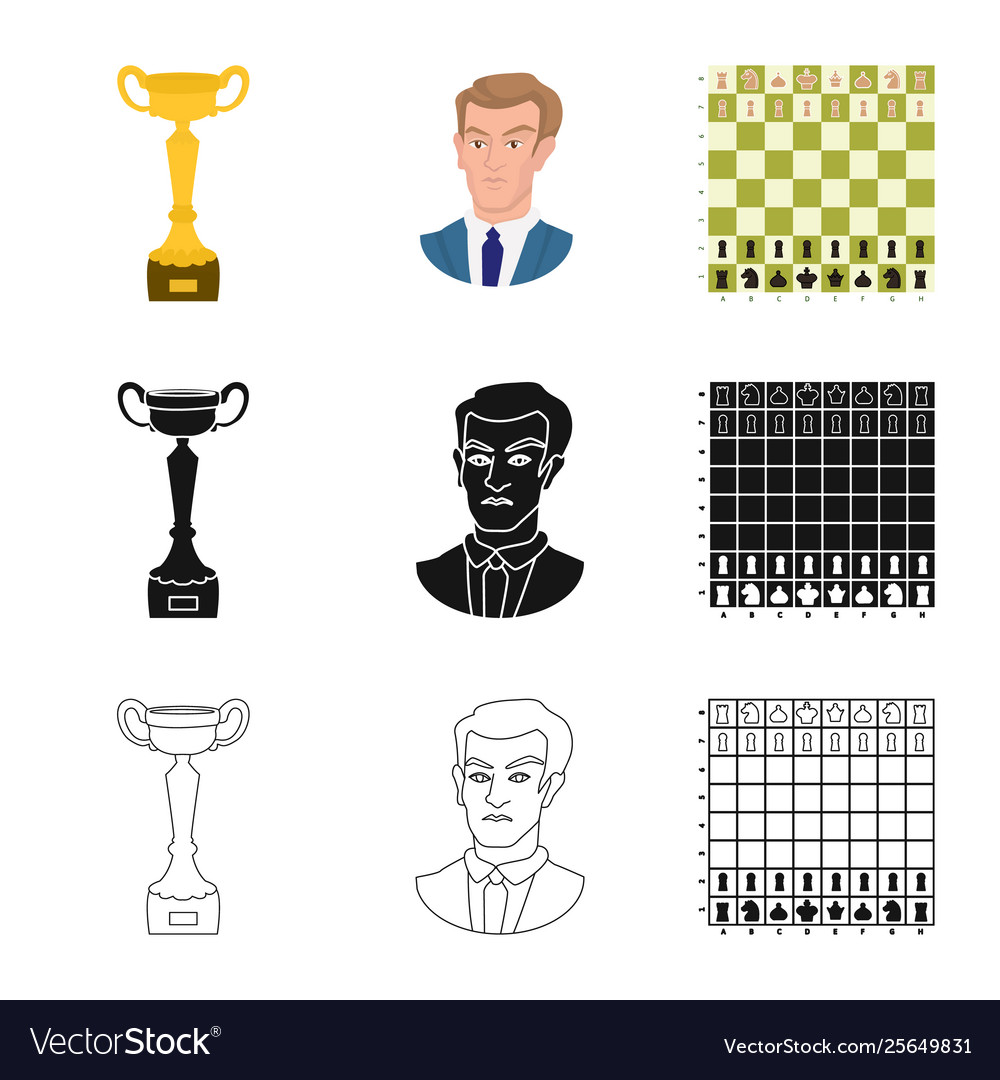 Isolated object checkmate and thin symbol vector image Isolated object checkmate and thin symbol