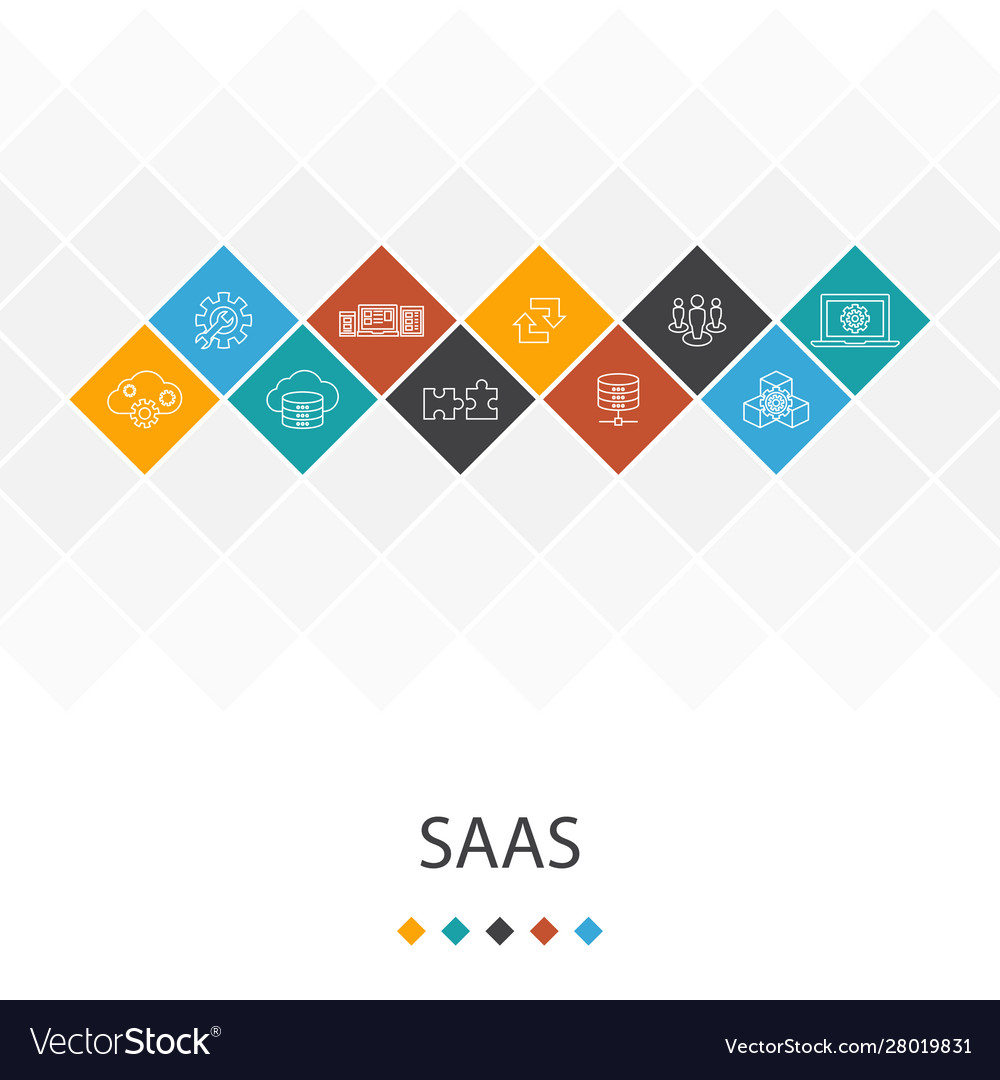 SaaS UI Template - Cloud & Software Icons