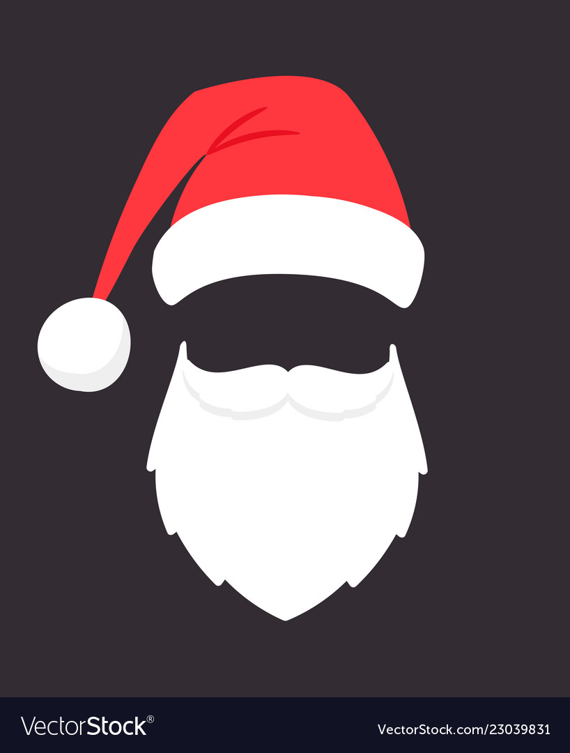 Download Santa claus mask christmas santaclaus party Vector Image