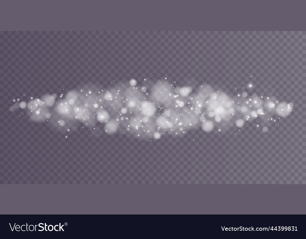 Shining bokeh isolated on transparent background vector image Shining bokeh isolated on transparent background