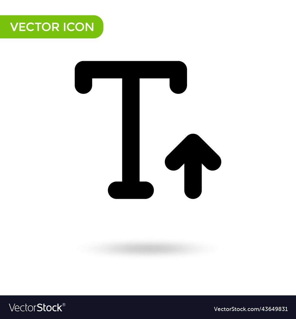 Text resize icon letter t minimal and creative