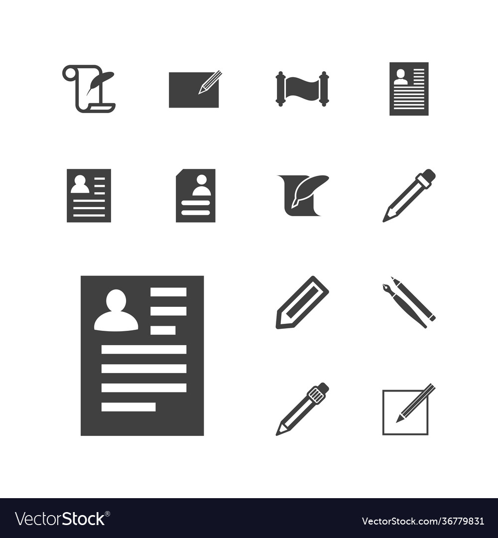 Write icons