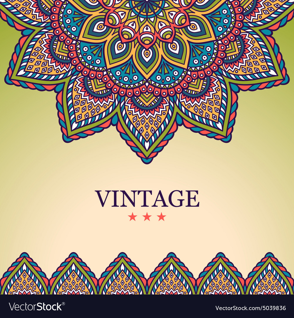 Business card vintage decorative elements