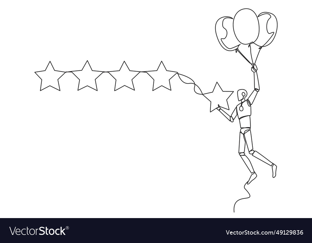 Continuous one line drawing robot artificial