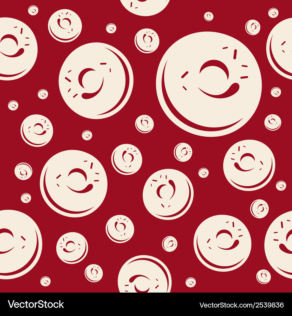 Donuts pattern Royalty Free Vector Image - VectorStock