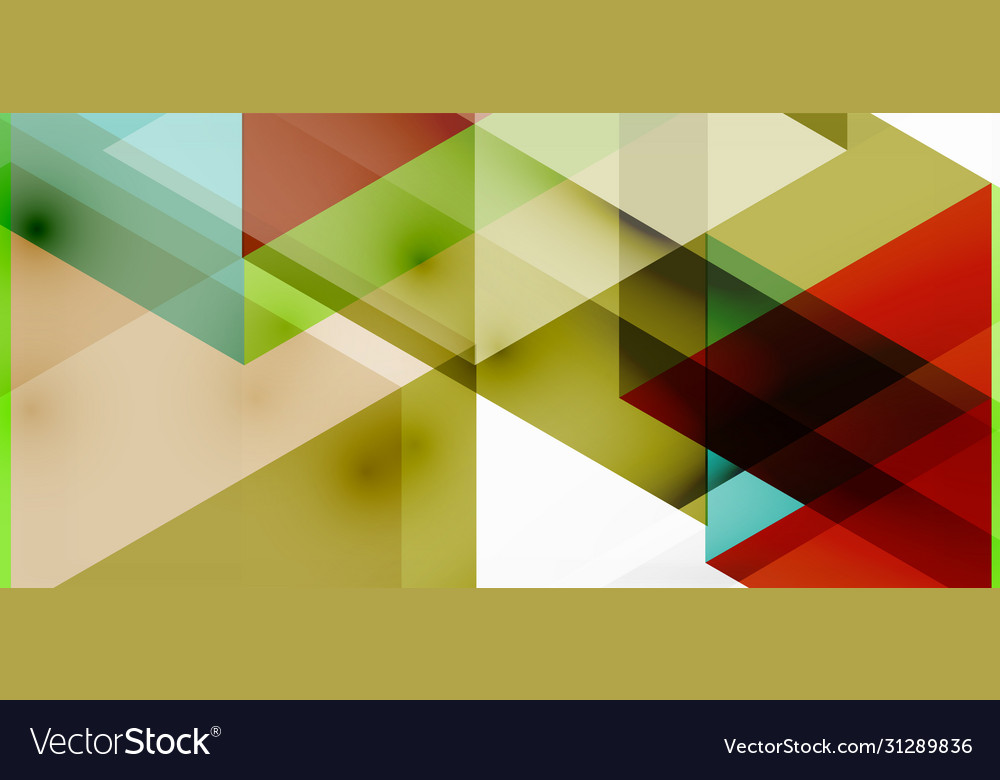 Geometric abstract background mosaic triangle vector image Geometric abstract background mosaic triangle