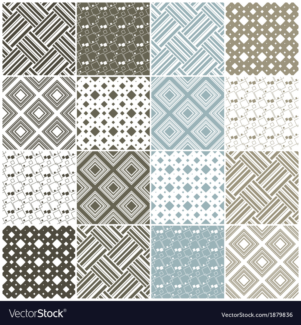 Geometric seamless patterns with squares