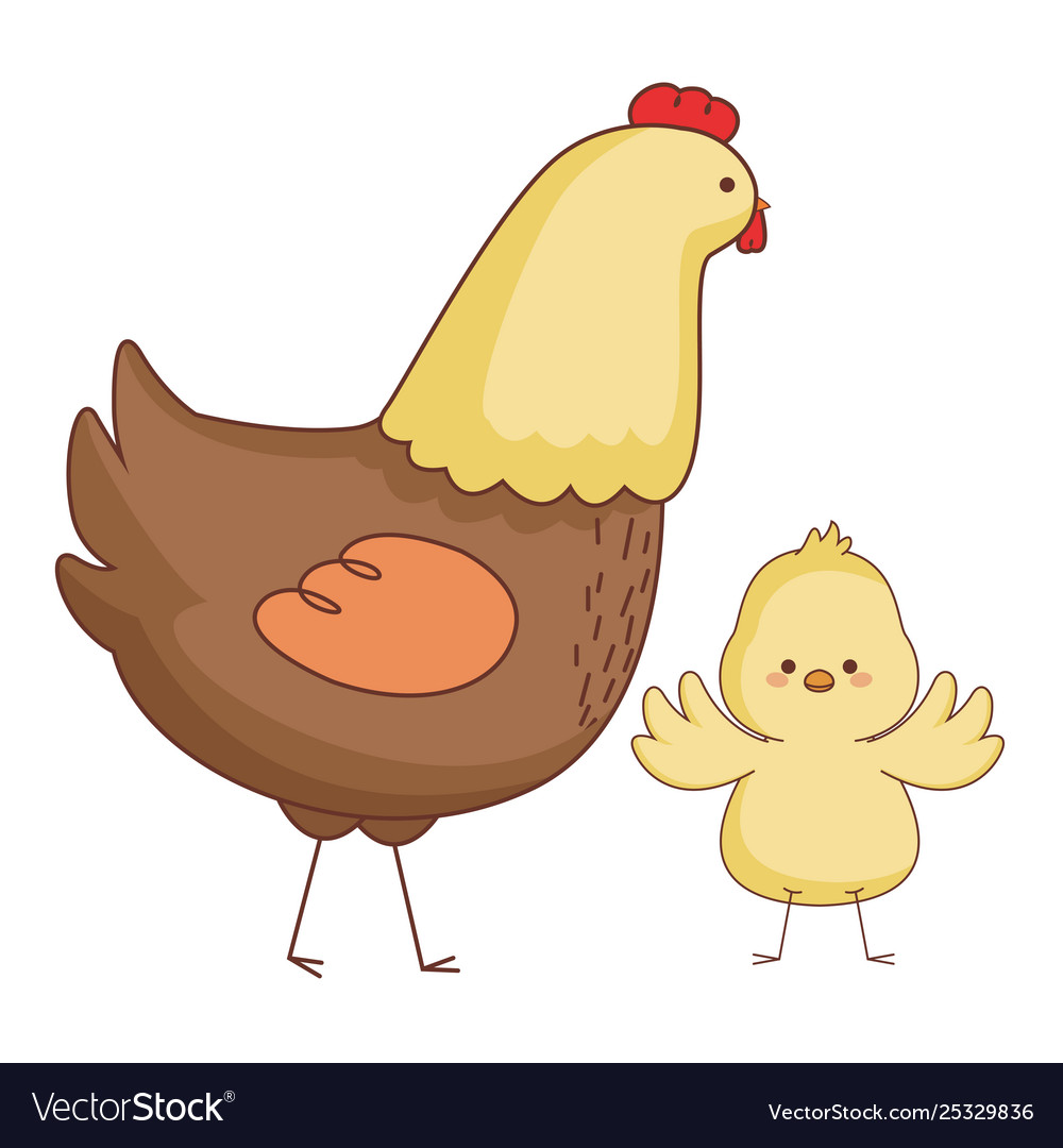 Happy farm animals cartoon Royalty Free Vector Image