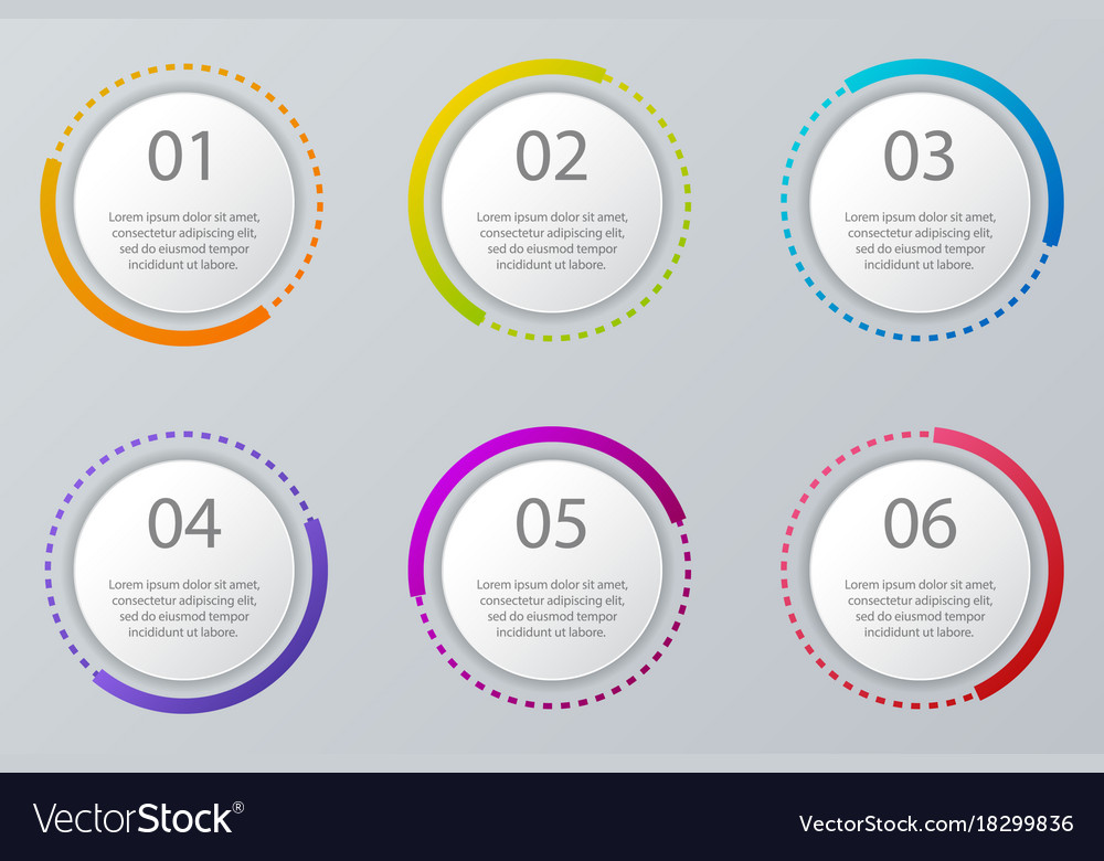Infographic elements set workflow layout