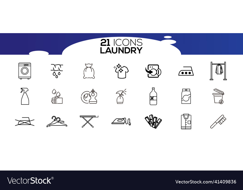 Wäscheservice-Icons Konzept der Dienstleistungen Vector Image Wäscheservice-Icons Konzept der Dienstleistungen