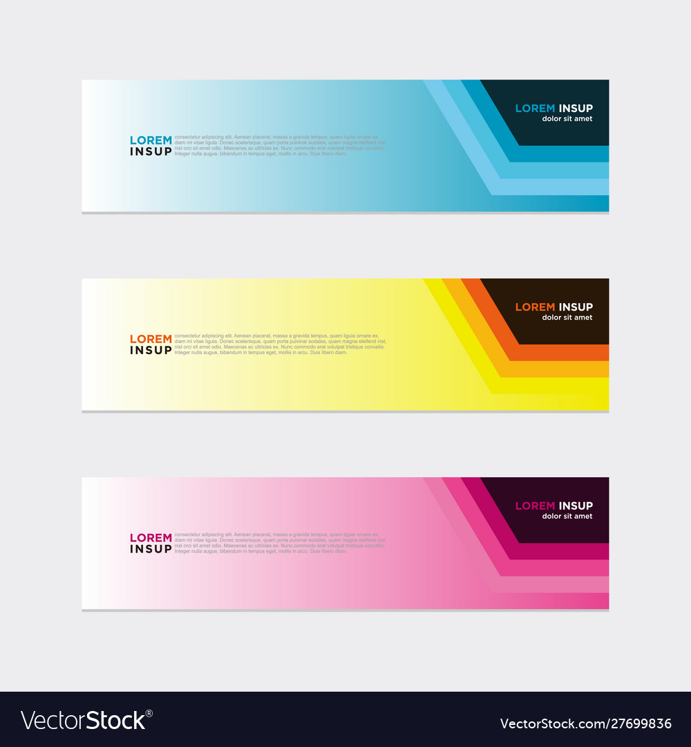 Modern banner web background abstract design Vector Image Modern banner web background abstract design