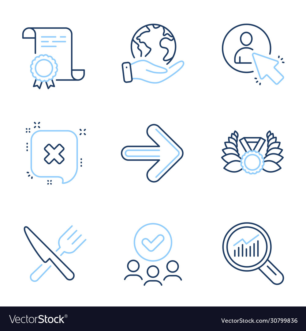 Reject & Data Analysis Icons