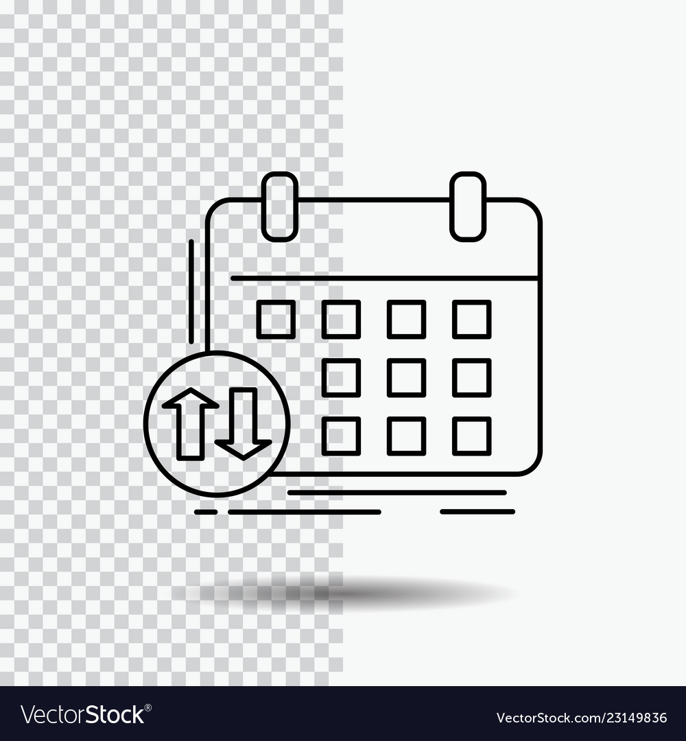 Schedule classes timetable appointment event line vector image Schedule classes timetable appointment event line