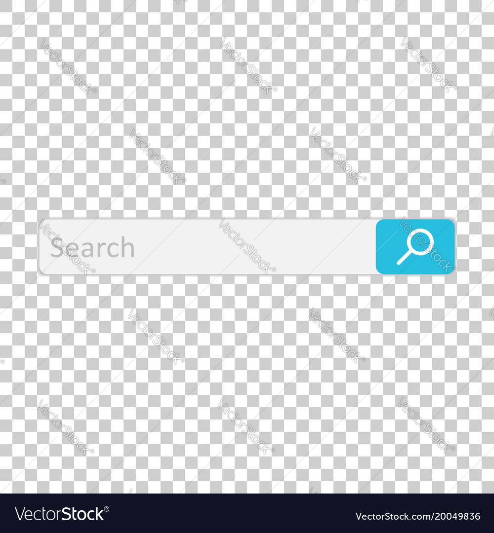 Search bar field interface element with