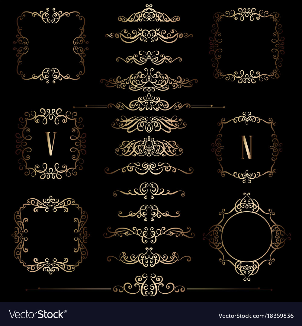 Vintage Flourish Ornaments