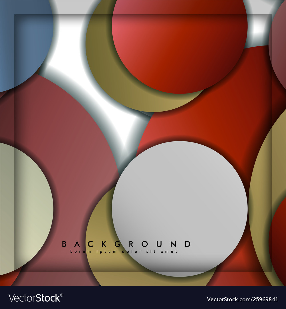 Abstract circle background with color stone vector image Abstract circle background with color stone