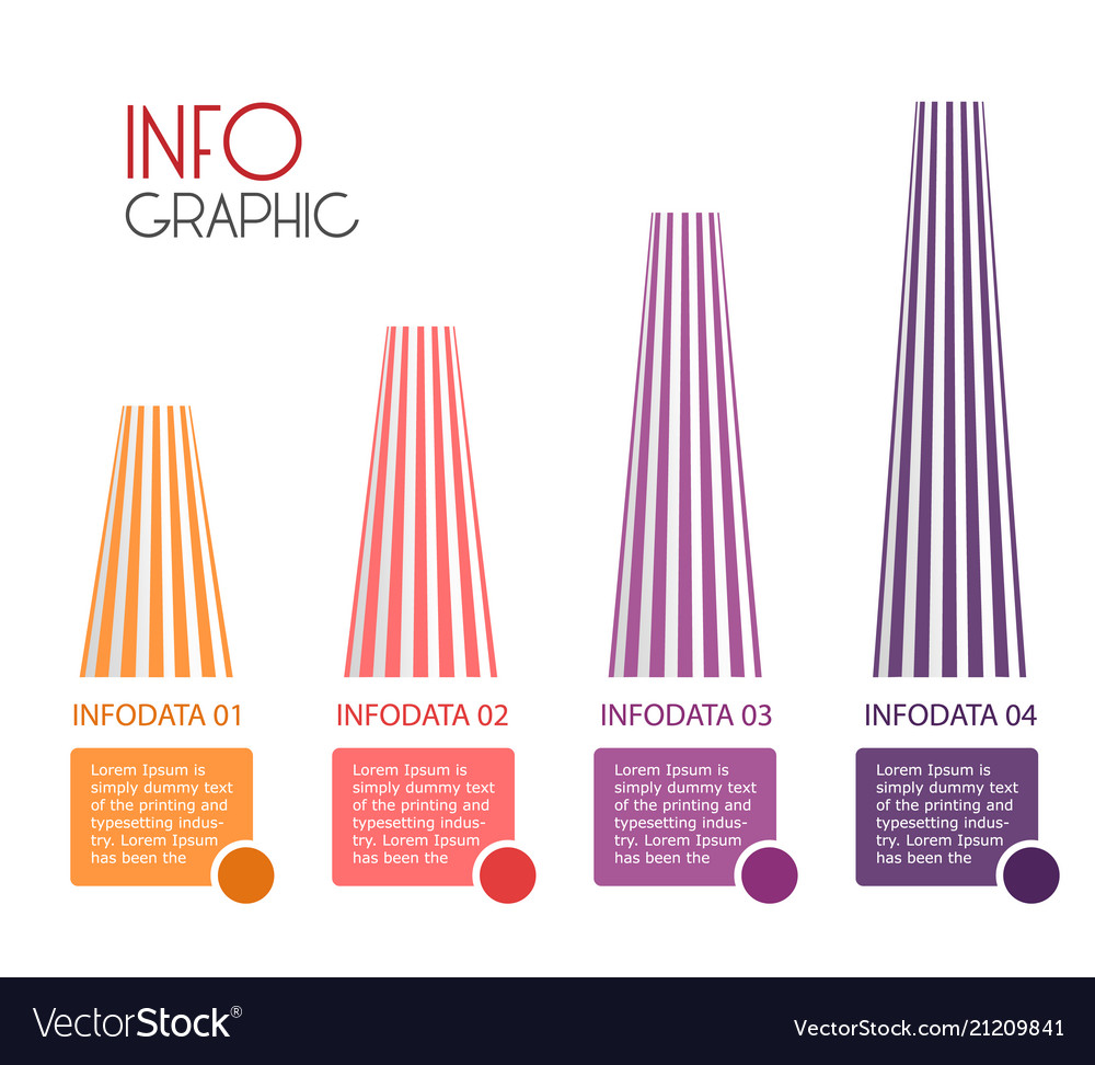 Abstract infographics template business data