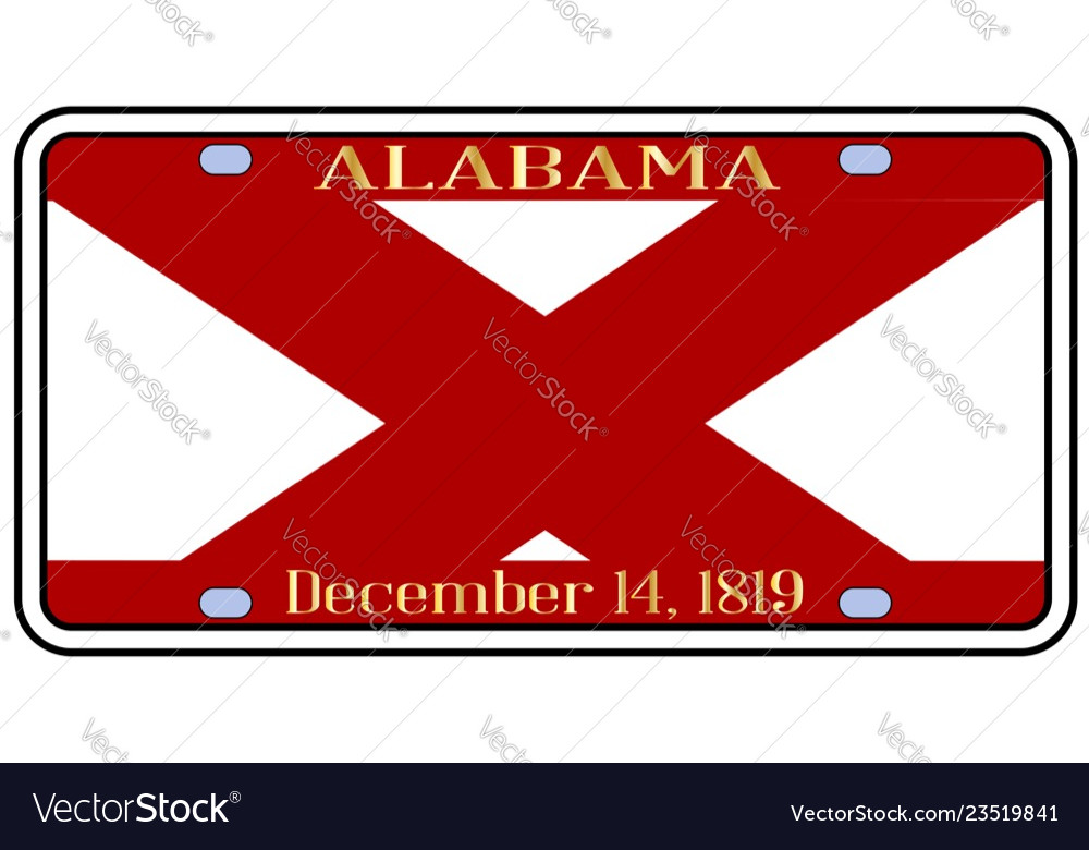 Alabama license plate