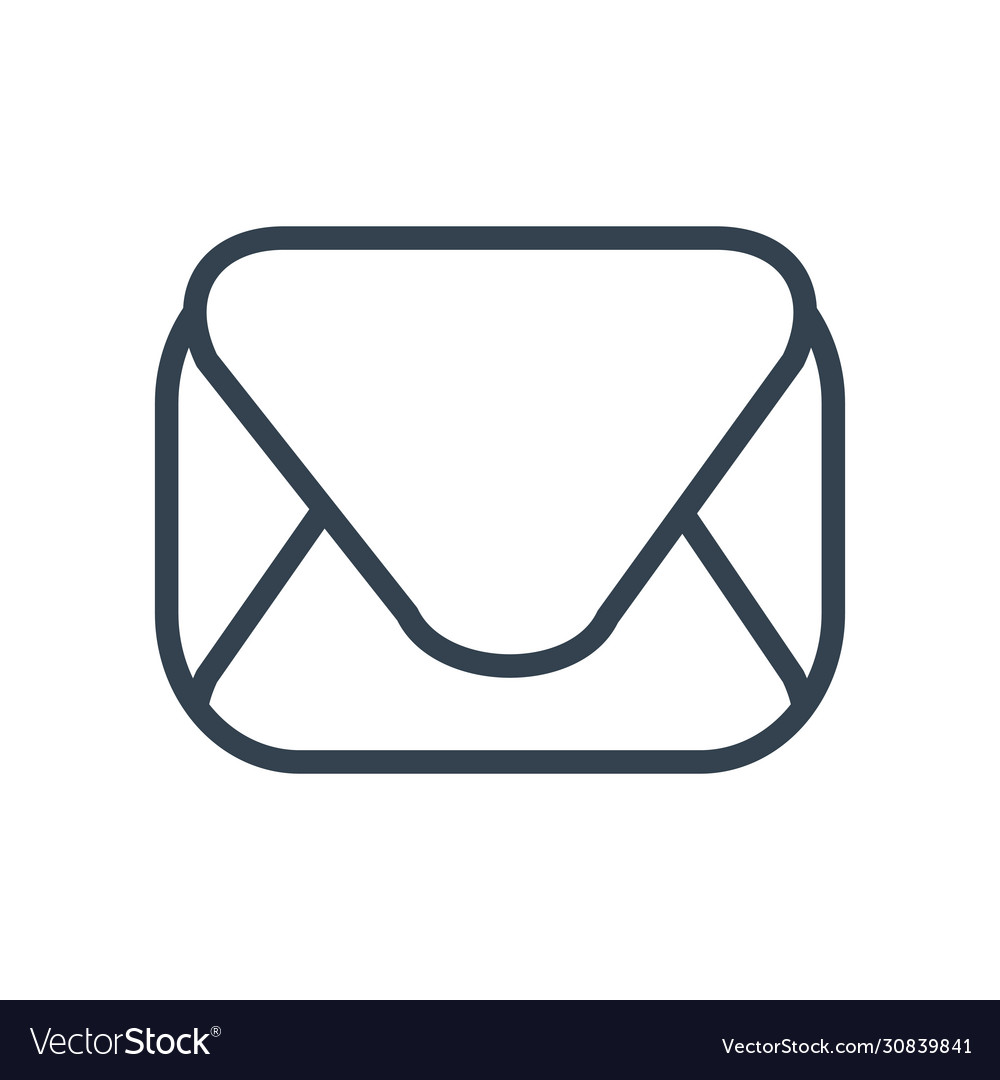 Envelope message line style icon design vector image Envelope message line style icon design