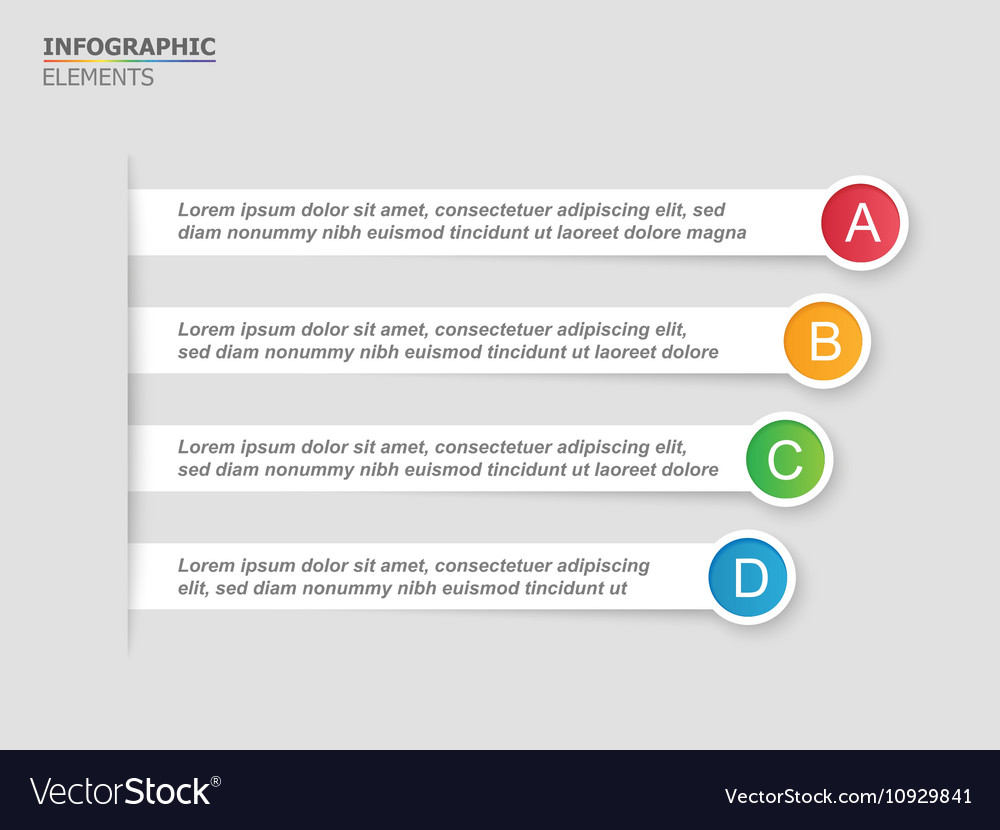 Infographic elements for presentation templates Vector Image