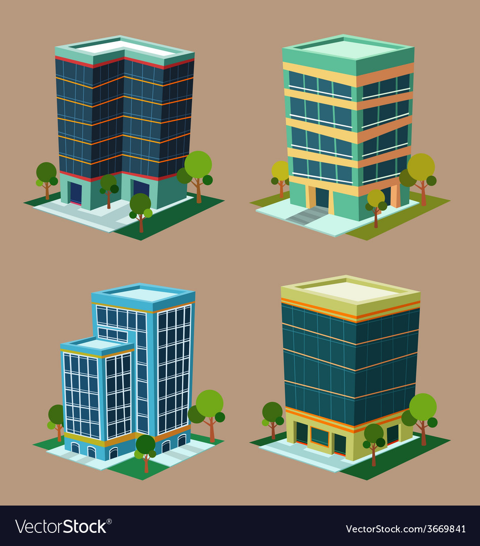 Isometric Modern Building