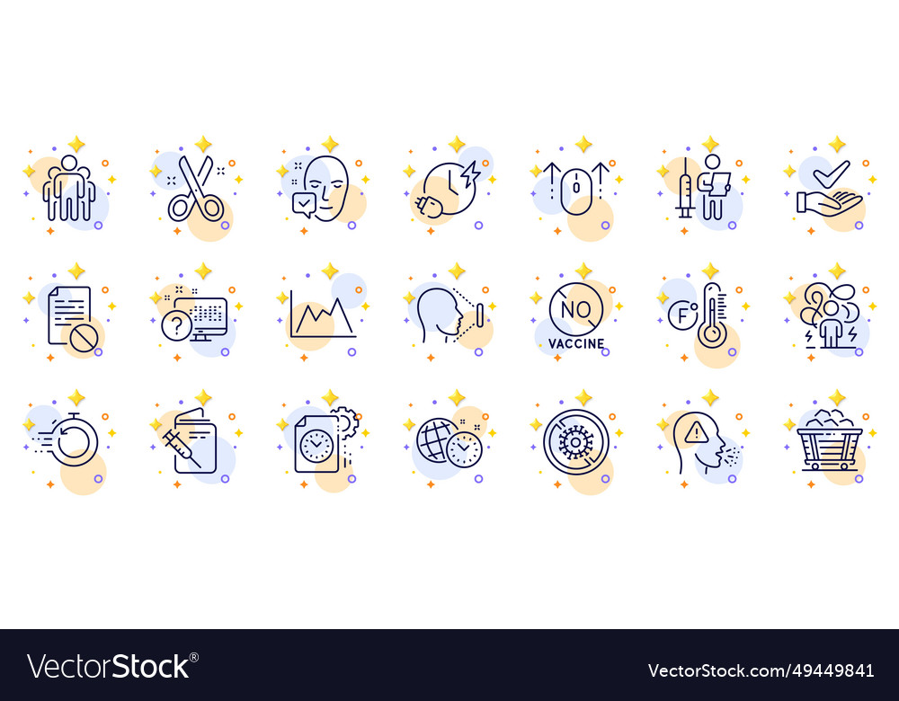 Outline set of swipe up fast recovery and wrong