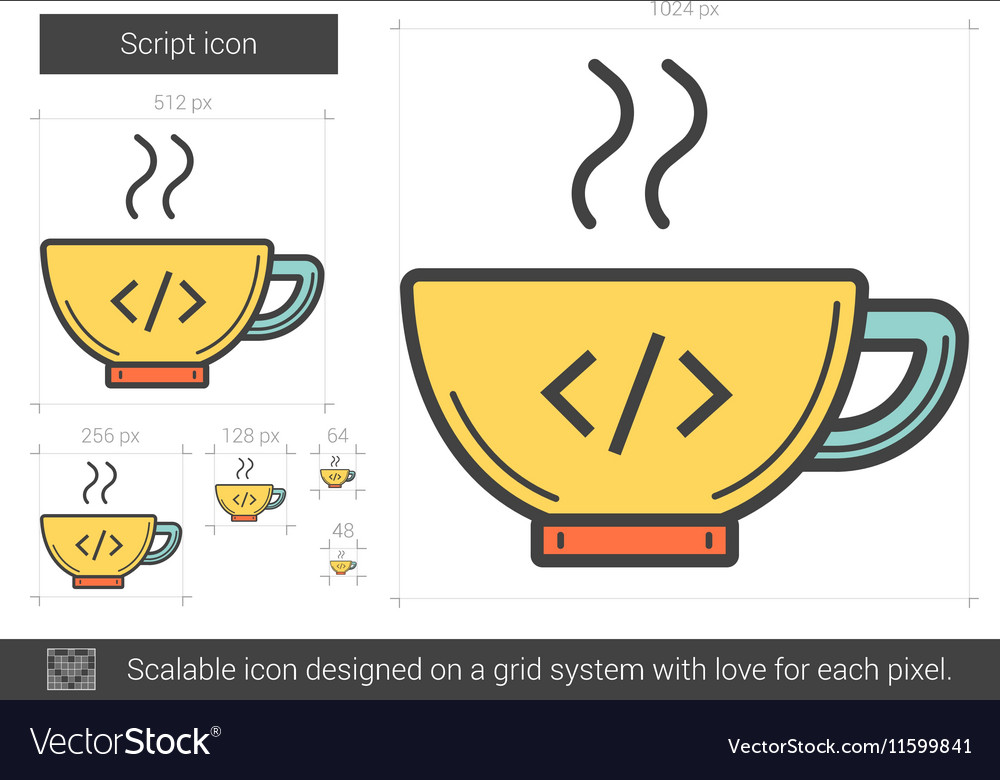 Script line icon