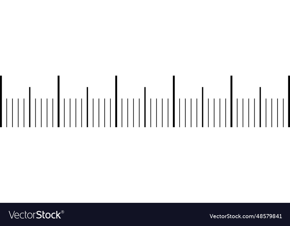 Seamless scale analog meter creating ruler