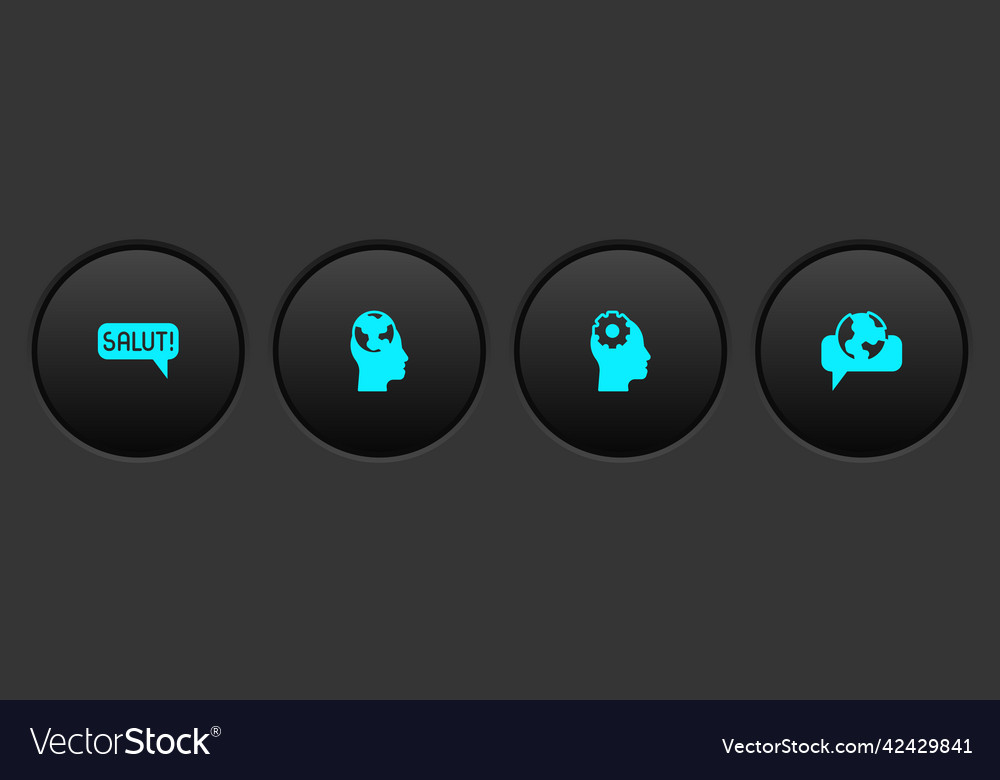 Set salut in different languages learning foreign Vector Image Set salut in different languages learning foreign