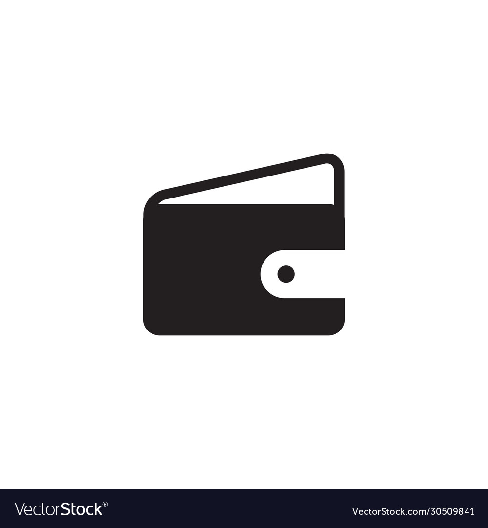 Wallet icon logo design template