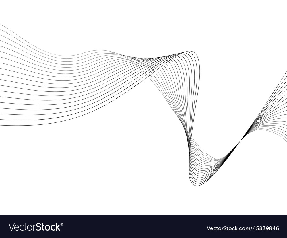 Abstract wave element for design digital