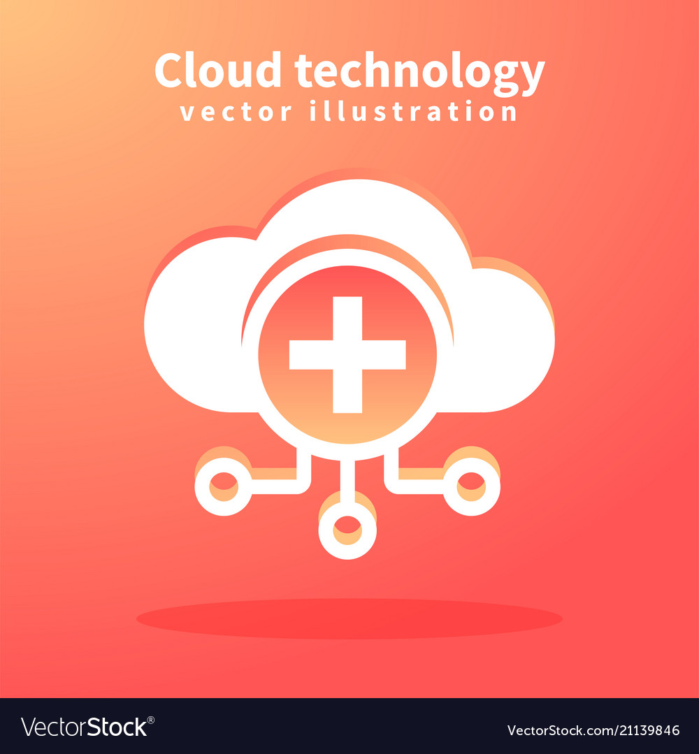 Cloud icon for web design vector image Cloud icon for web design