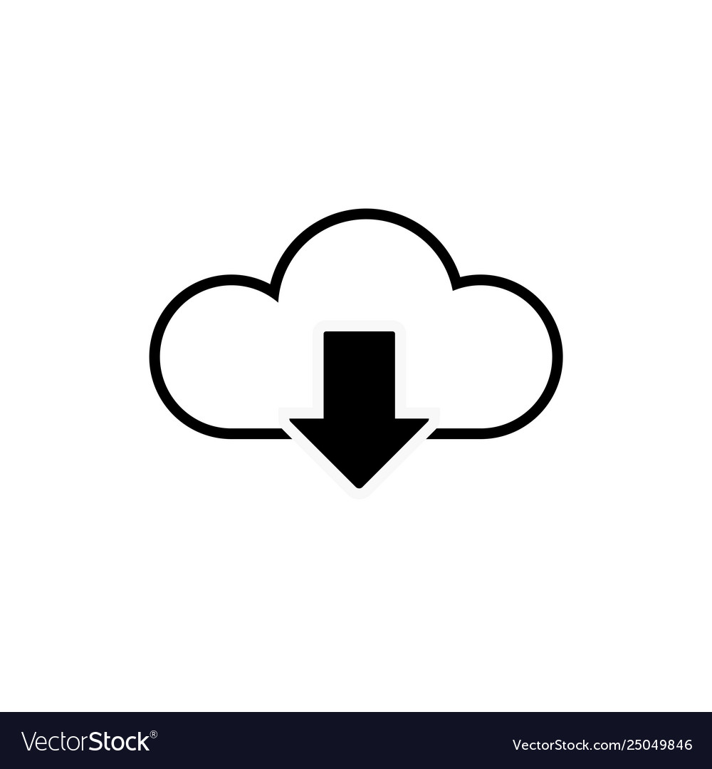 Data cloud icon backup and restore sign upload Vector Image Data cloud icon backup and restore sign upload