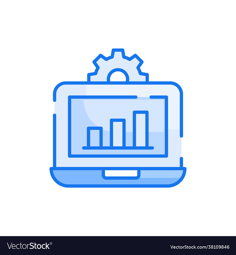 Data processing style Vector Image Data processing style
