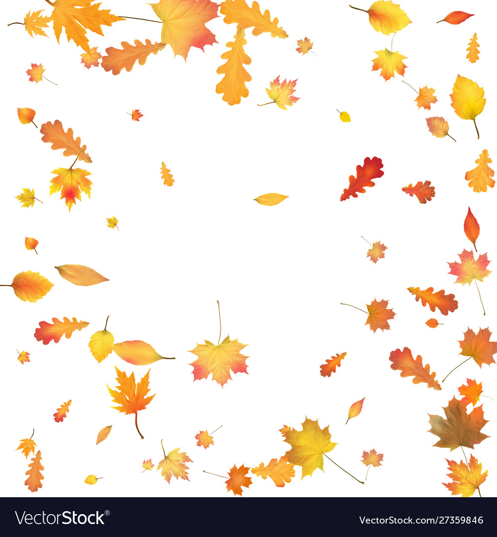 Golden Autumn Leaves Background