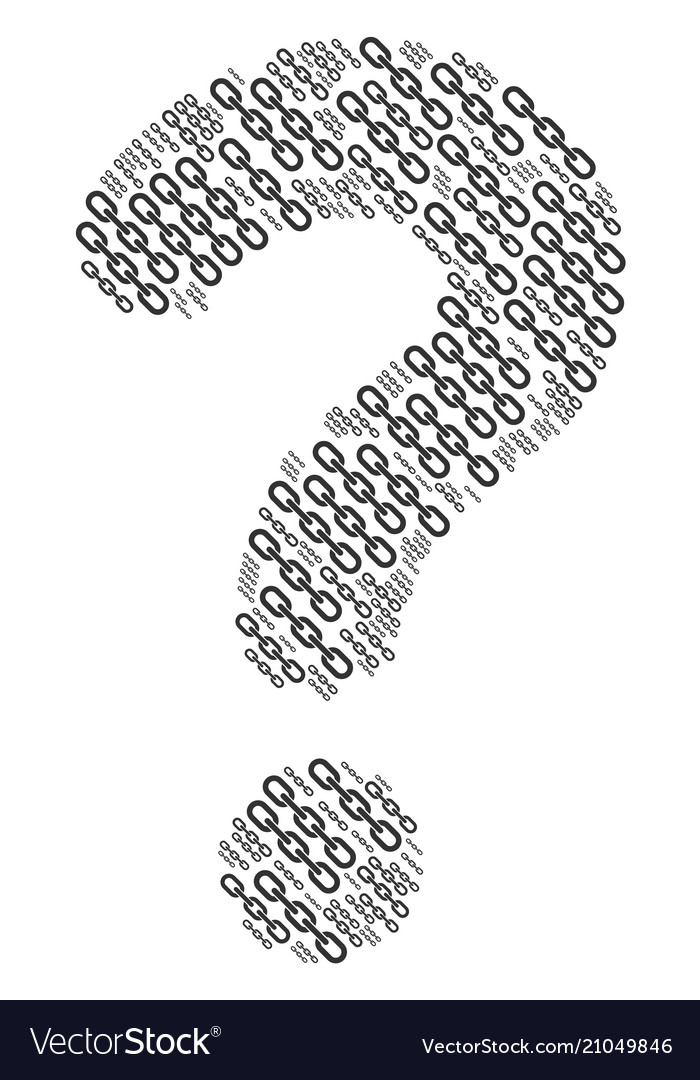 Help composition of chain icons vector image Help composition of chain icons