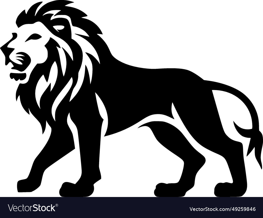 Lion - minimalist and simple silhouette