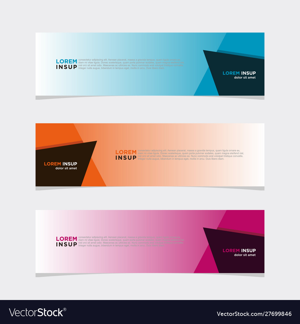 Modern banner web background abstract design