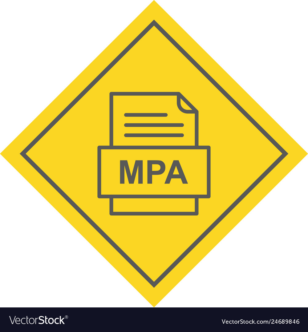 Mpa file document icon