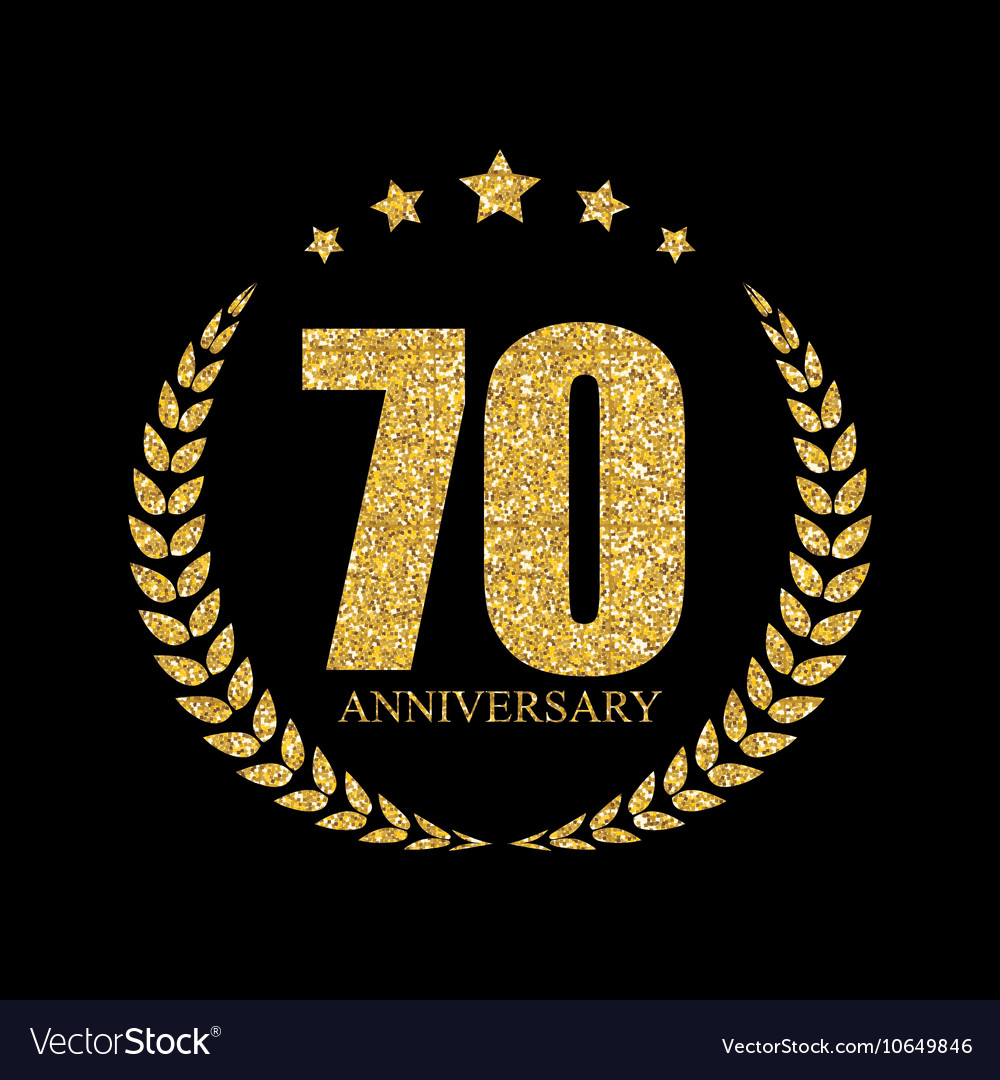 Надпись 70 лет