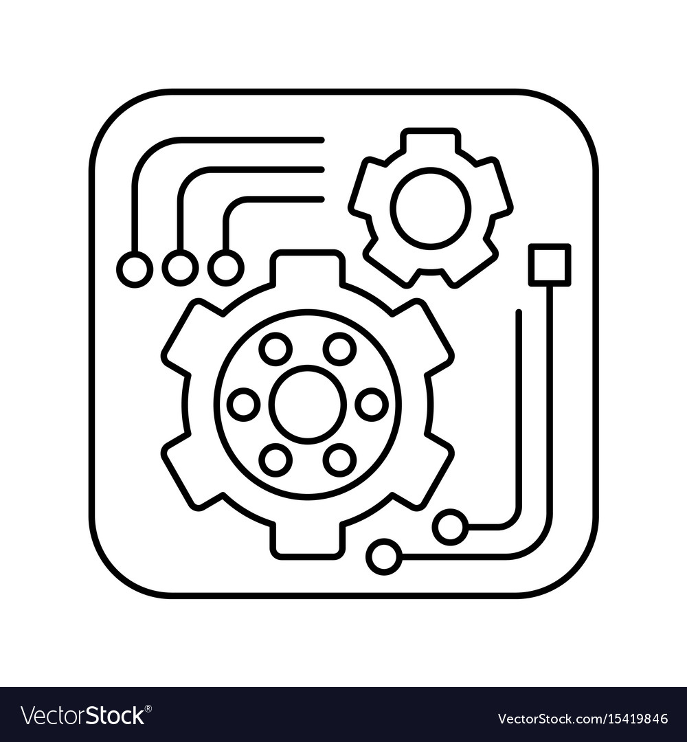 Tools icon in outline style for web or app design Vector Image