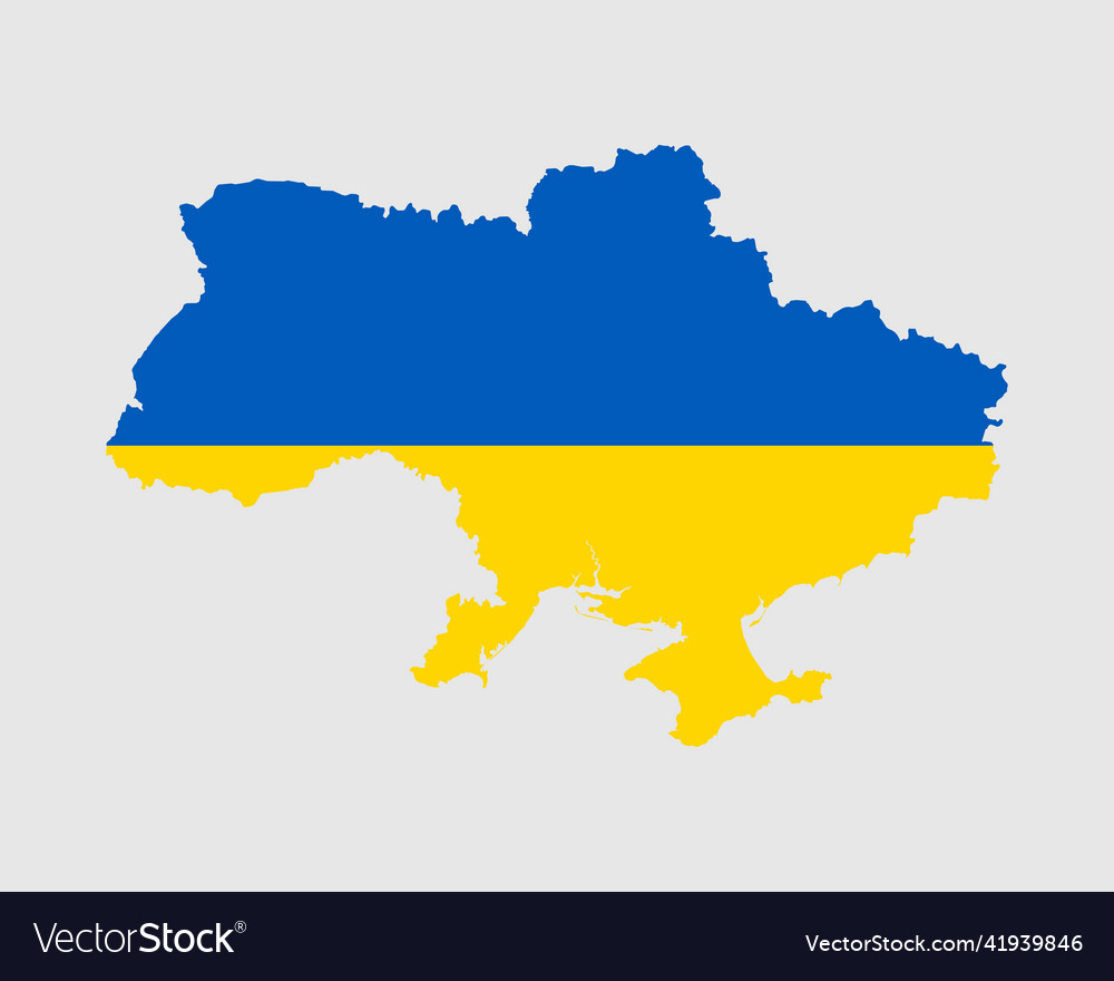 Ukraine map flag ukrainian country with banner