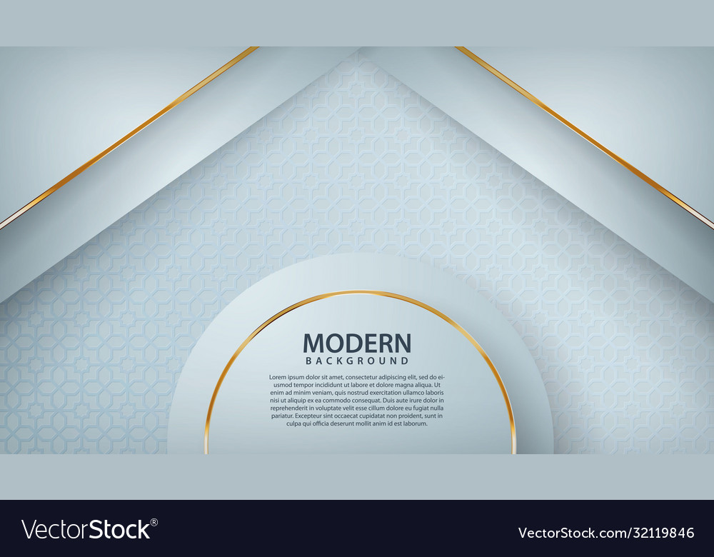 White abstract background with overlap layers vector image White abstract background with overlap layers