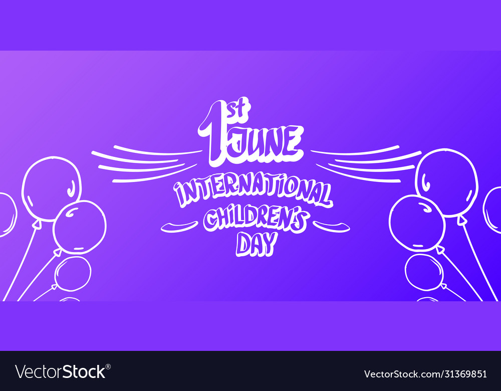 1 june international children day cartoon vector image 1 june international children day cartoon