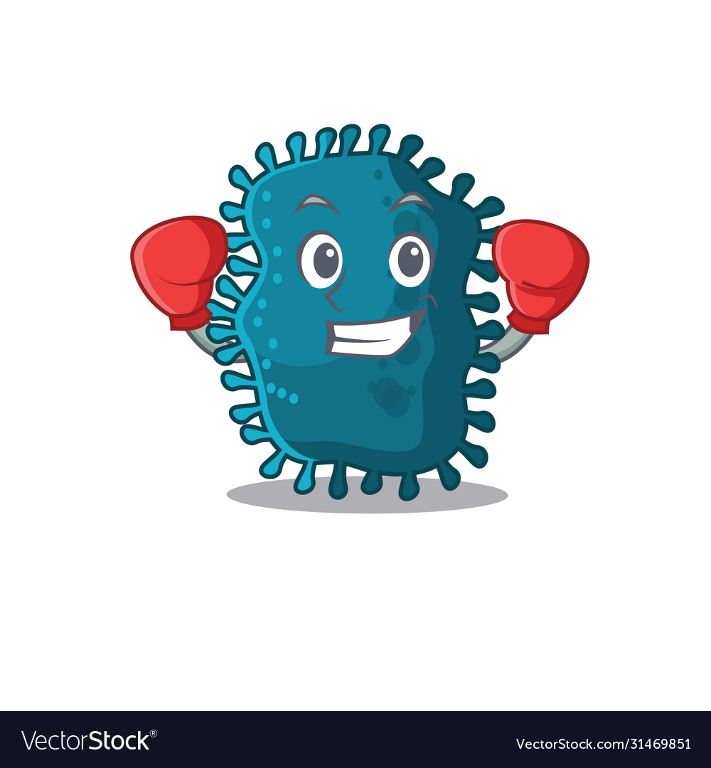 A Sporty Boxing Athlete Mascot Design Of Vector Image