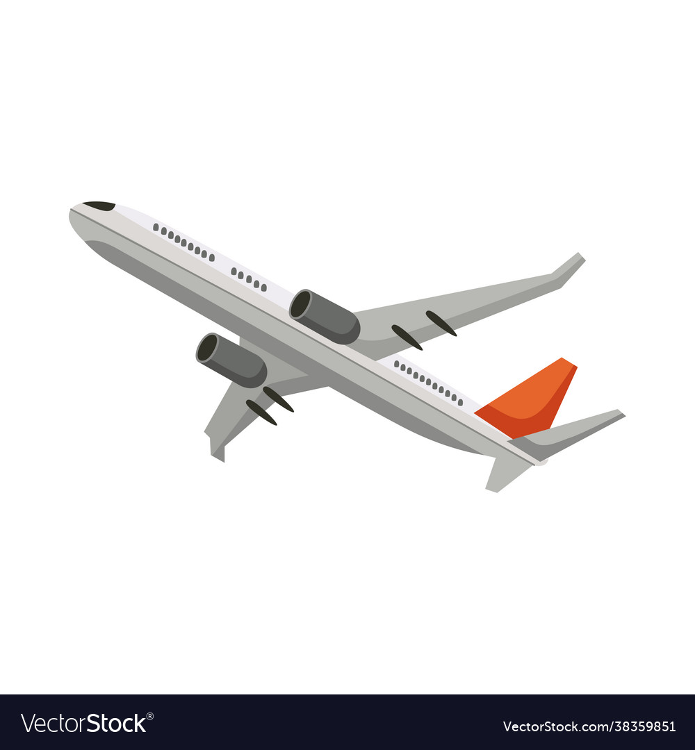 Airplane Flying Traveling Royalty Free Vector Image