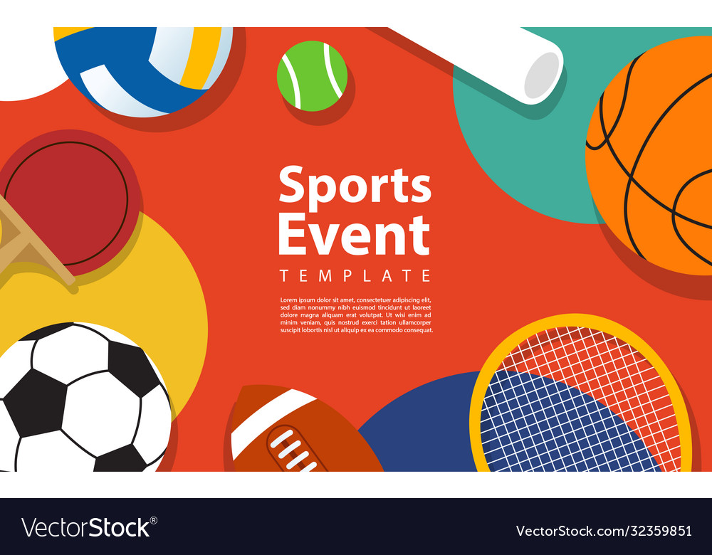 Creative modern background design based sport Vector Image