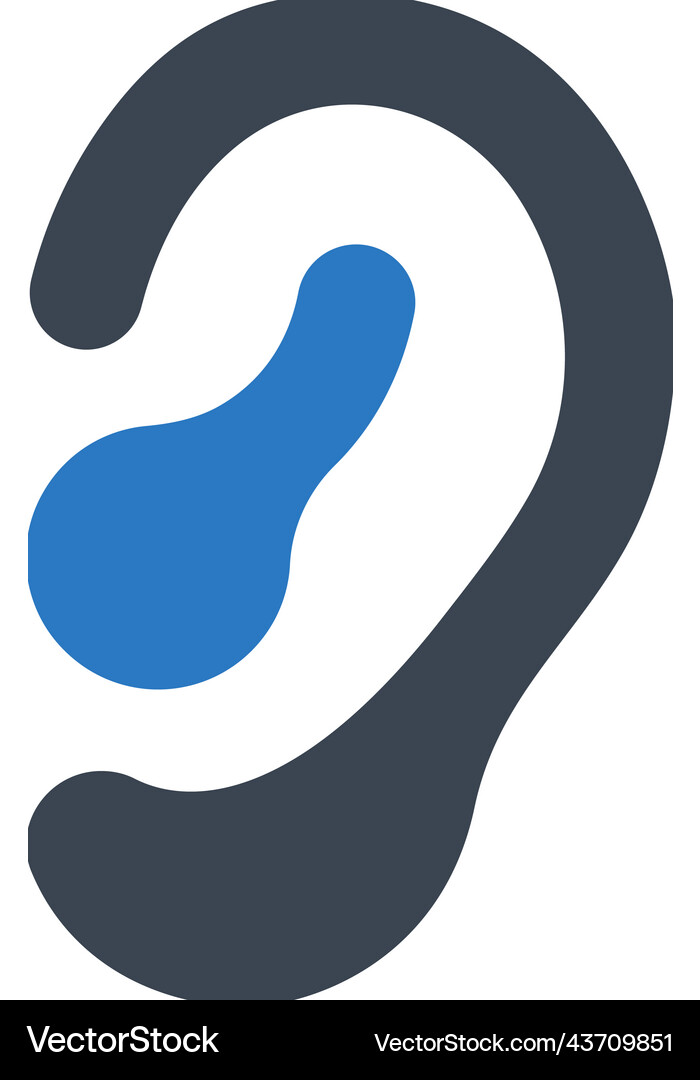 Ear icon Royalty Free Vector Image - VectorStock